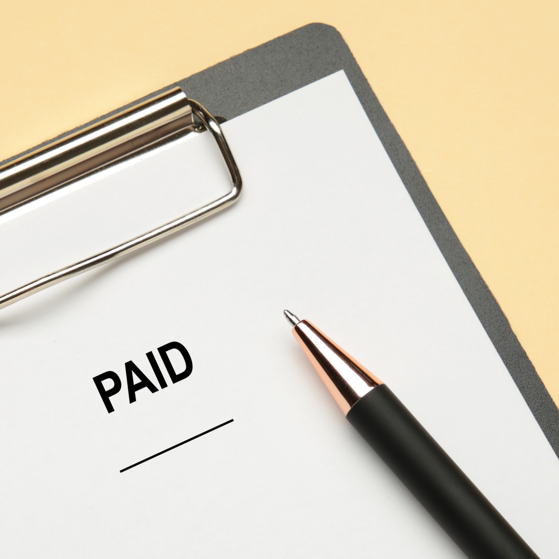 Paid Stock Stamp Image